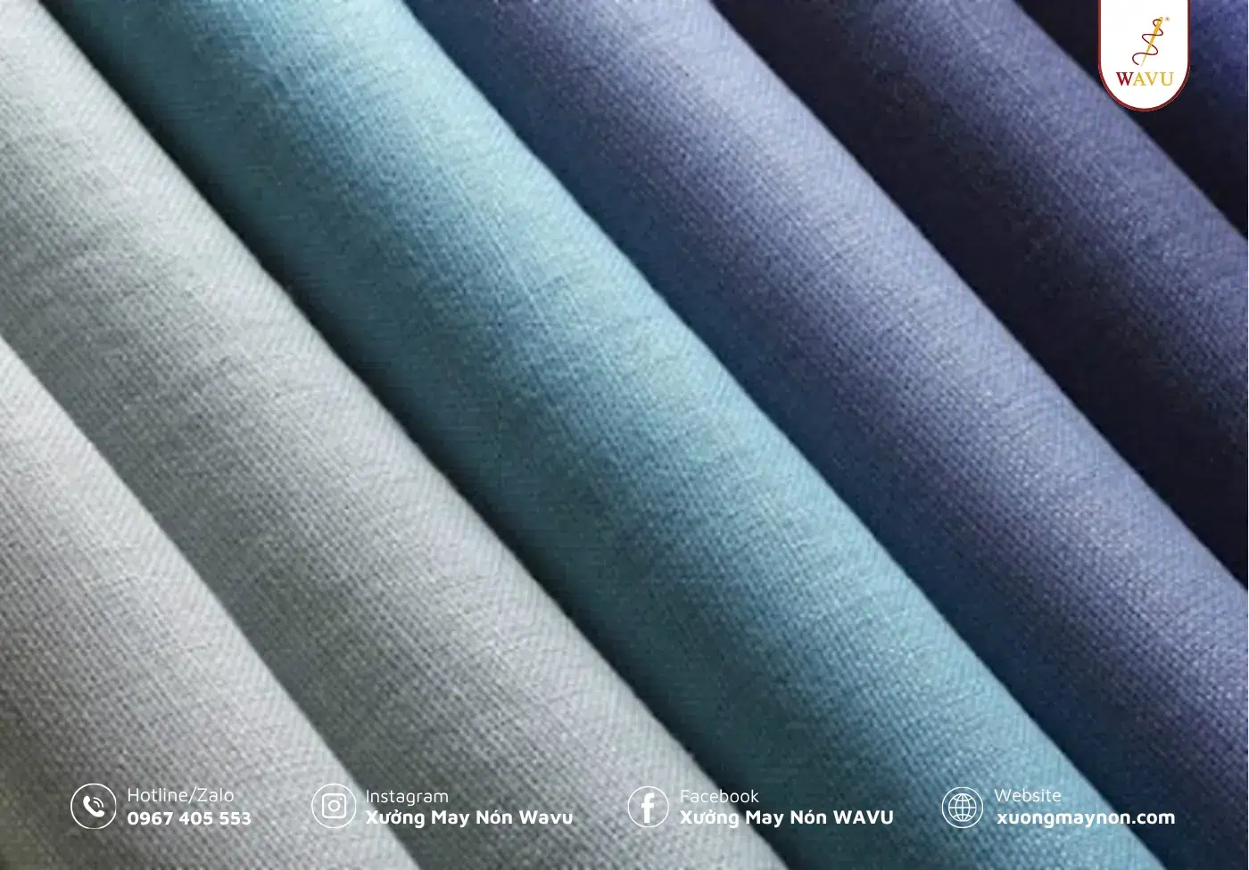 Một số loại vải thông dụng may nón