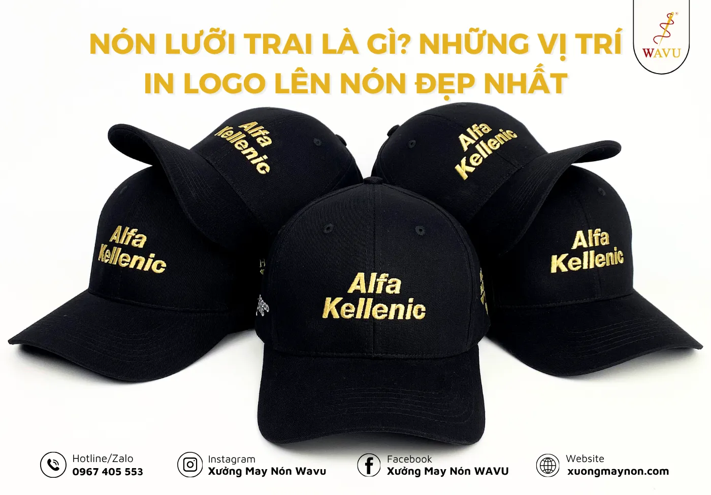 Nón lưỡi trai là gì? Những vị trí in logo lên nón đẹp nhất