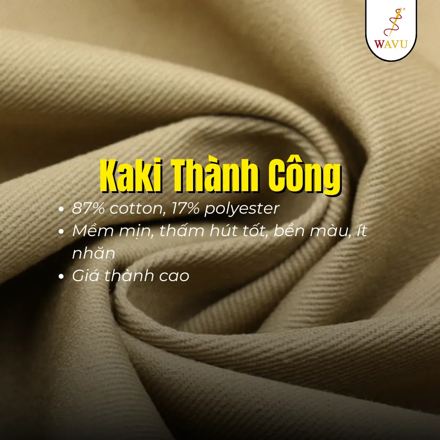 Chất liệu vải kaki thành công