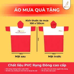Áo mưa quà tặng Wavu