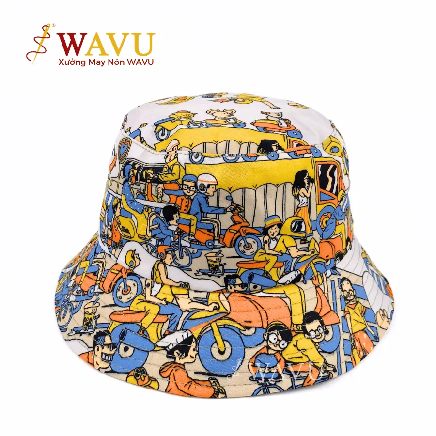 Nón bucket in chuyển nhiệt