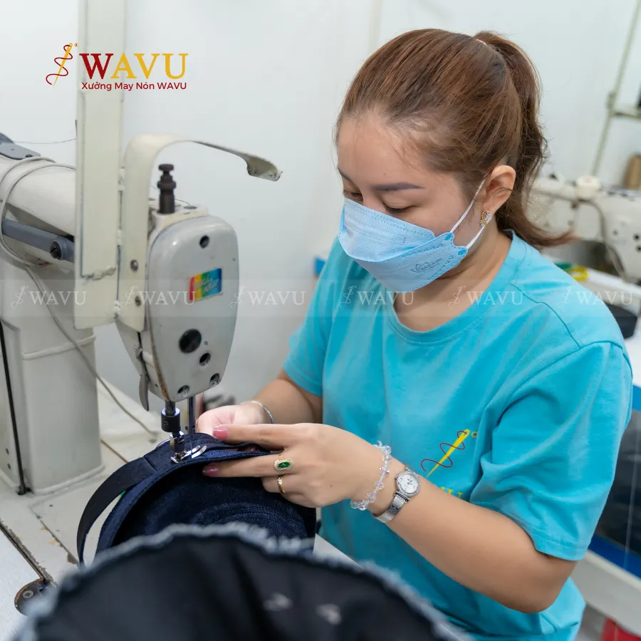Dịch vụ may nón bucket vải jean