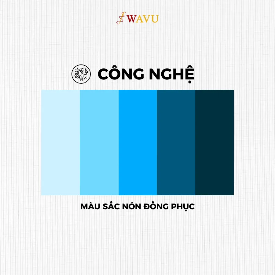 Phối màu nón ngành công nghệ