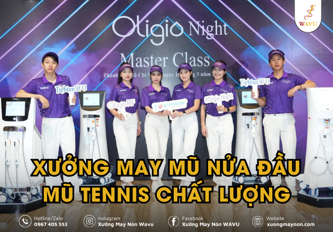 xưởng may mũ nửa đầu, mũ tennis chất lượng tại TPHCM