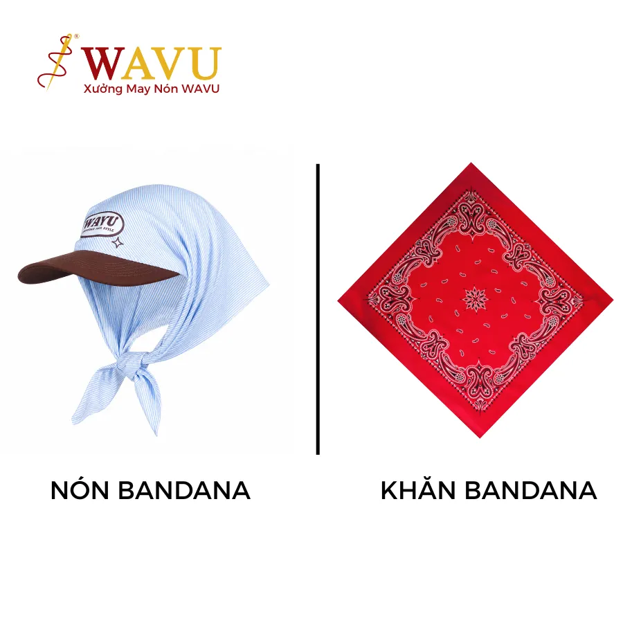 Phân biệt nón Bandana và khăn Bandana