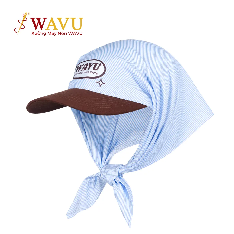 Form nón Bandana tại xưởng may nón Wavu