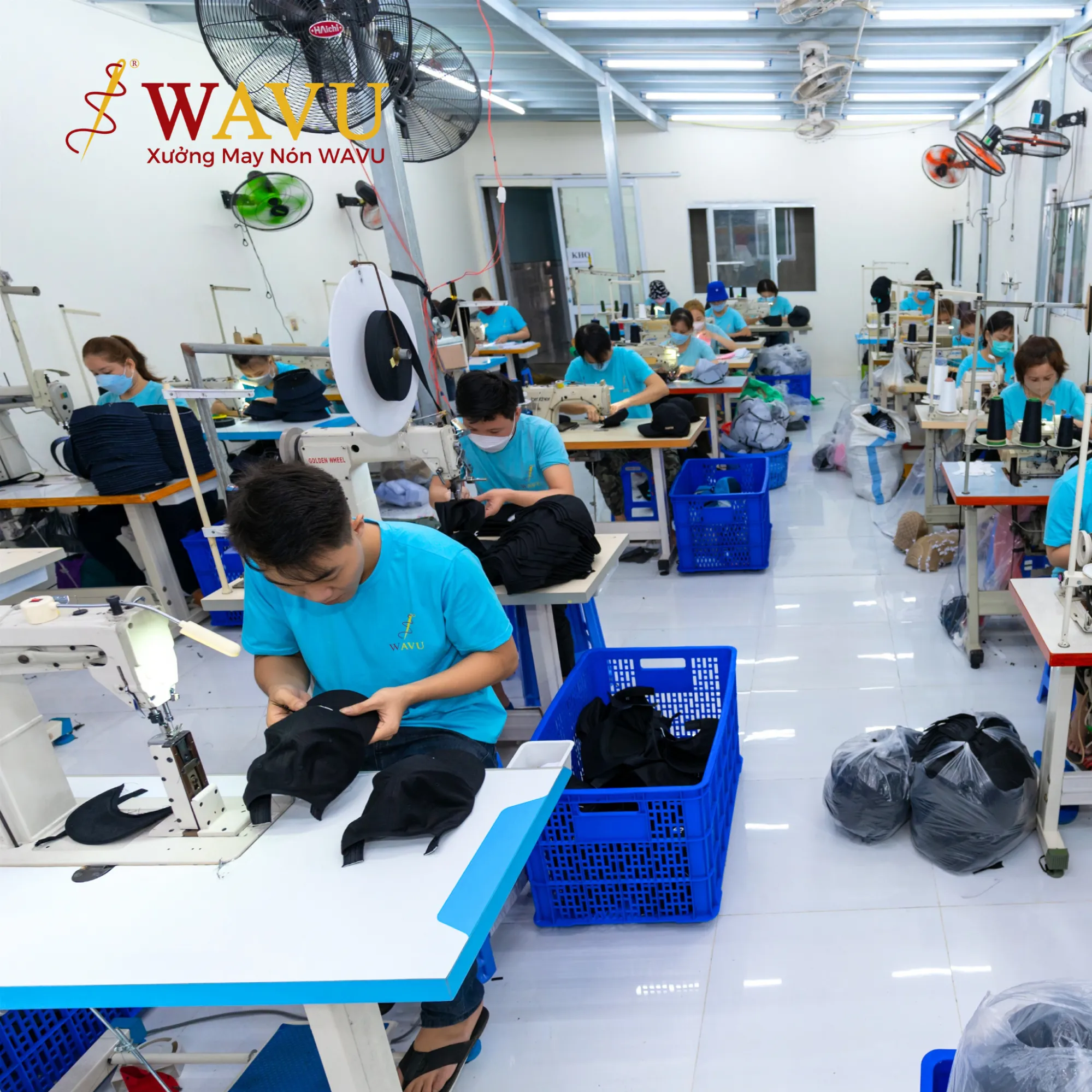 Xưởng sản xuất nón đồng phục nhân viên