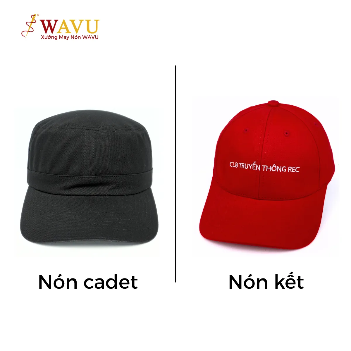 Nón cadet khác gì nón kết thông thường?