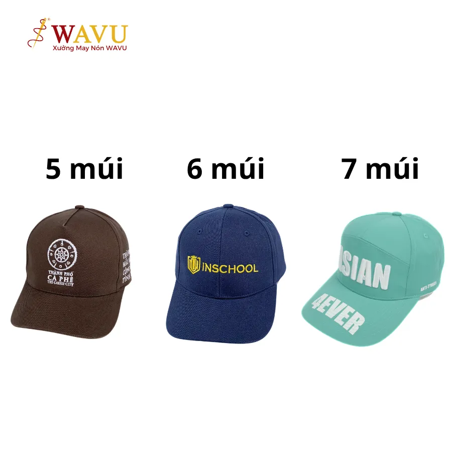 Hình ảnh nón kết 5 múi, 6 múi, 7 múi